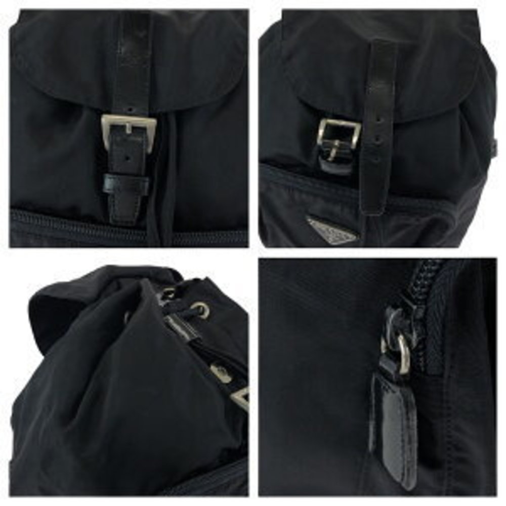 Prada Nylon Triangular Backpack Black Tessuto - image 4
